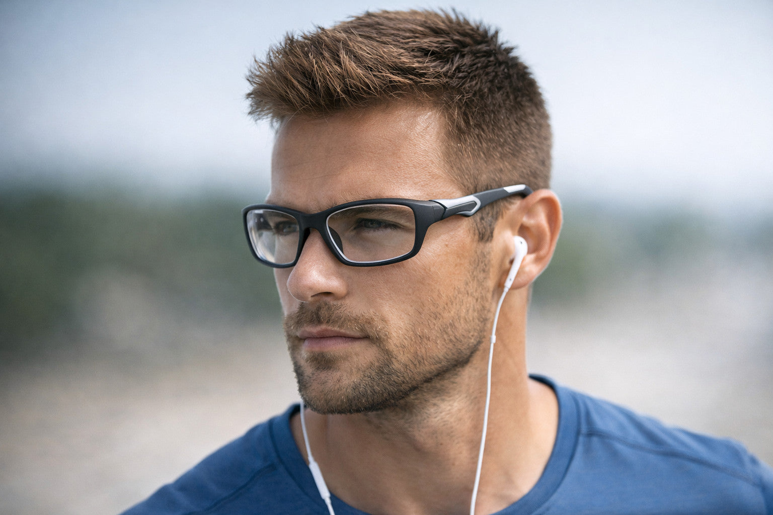 Photochromic Myopia Sports Nearsighted Glasses Unisex Short Sight  DX81278