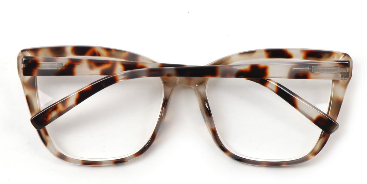 Oversized Cat Eye Myopia Near Sighted Correction Glasses Spring Hinges  DX88M