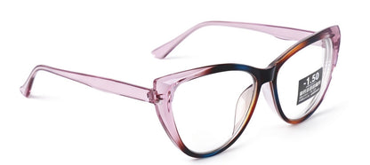 Photochromic Transitional Nearsighted Sun Myopia Glasses Cat Eye Womans DX9637