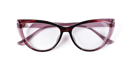 Photochromic Transitional Nearsighted Sun Myopia Glasses Cat Eye Womans DX9637