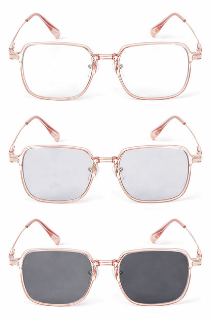 Photochromic Transition Myopia Sun Nearsighted Glasses Mens Womans DX2055