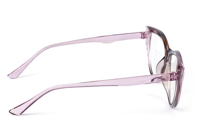 Photochromic Transitional Nearsighted Sun Myopia Glasses Cat Eye Womans DX9637