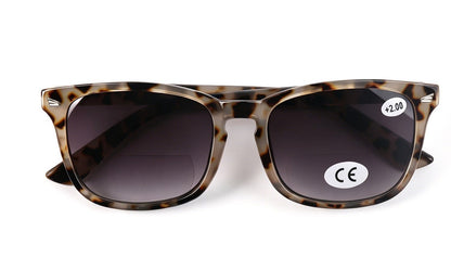 Bifocal Sunreader Glasses Men Women Anti Blue Light Metal Hinges L341‑ABL