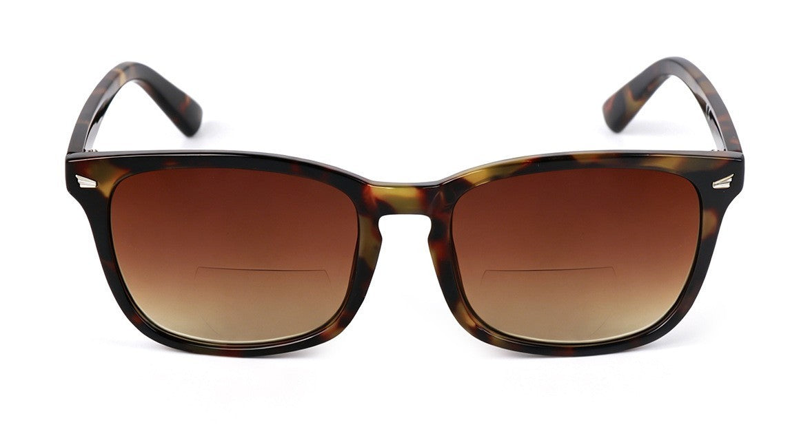 Bifocal Sunreader Glasses Men Women Anti Blue Light Metal Hinges L341‑ABL