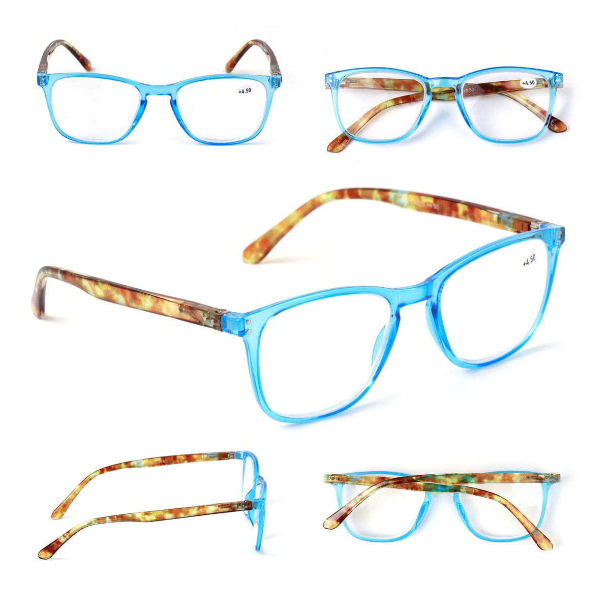 High Magnification Unisex Fashion Reading Glasses+4.5+5.0+5.5+6.0+6.5+7.0 DX115