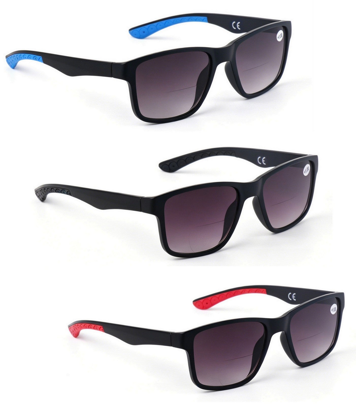Bifocal Sunreader Sunglasses Men Women Anti Blue Light Metal Hinges LH2519-ABL