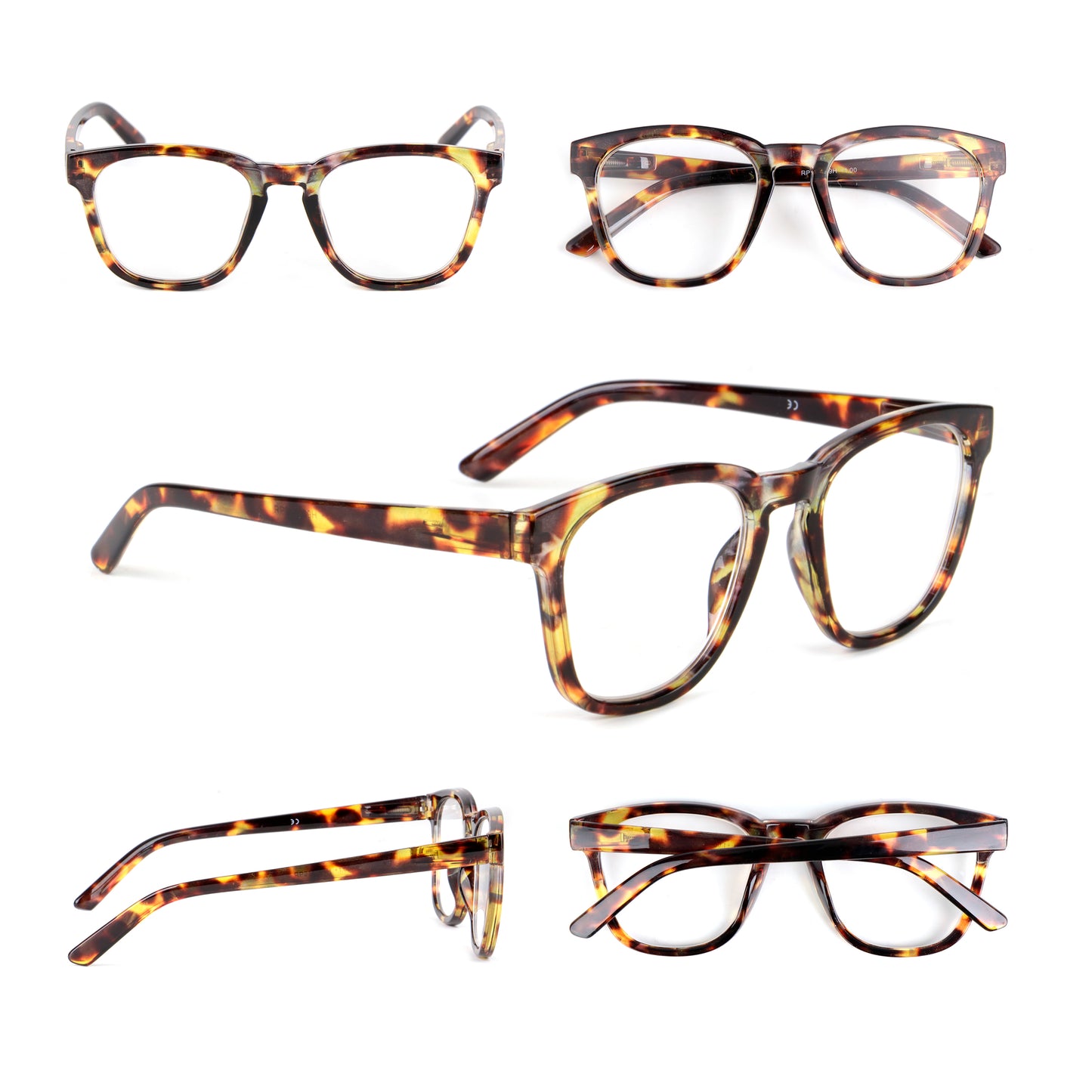 Geek/Nerd Oversized Retro Reading Glasses Mens Womans with Spring Hinges DX93