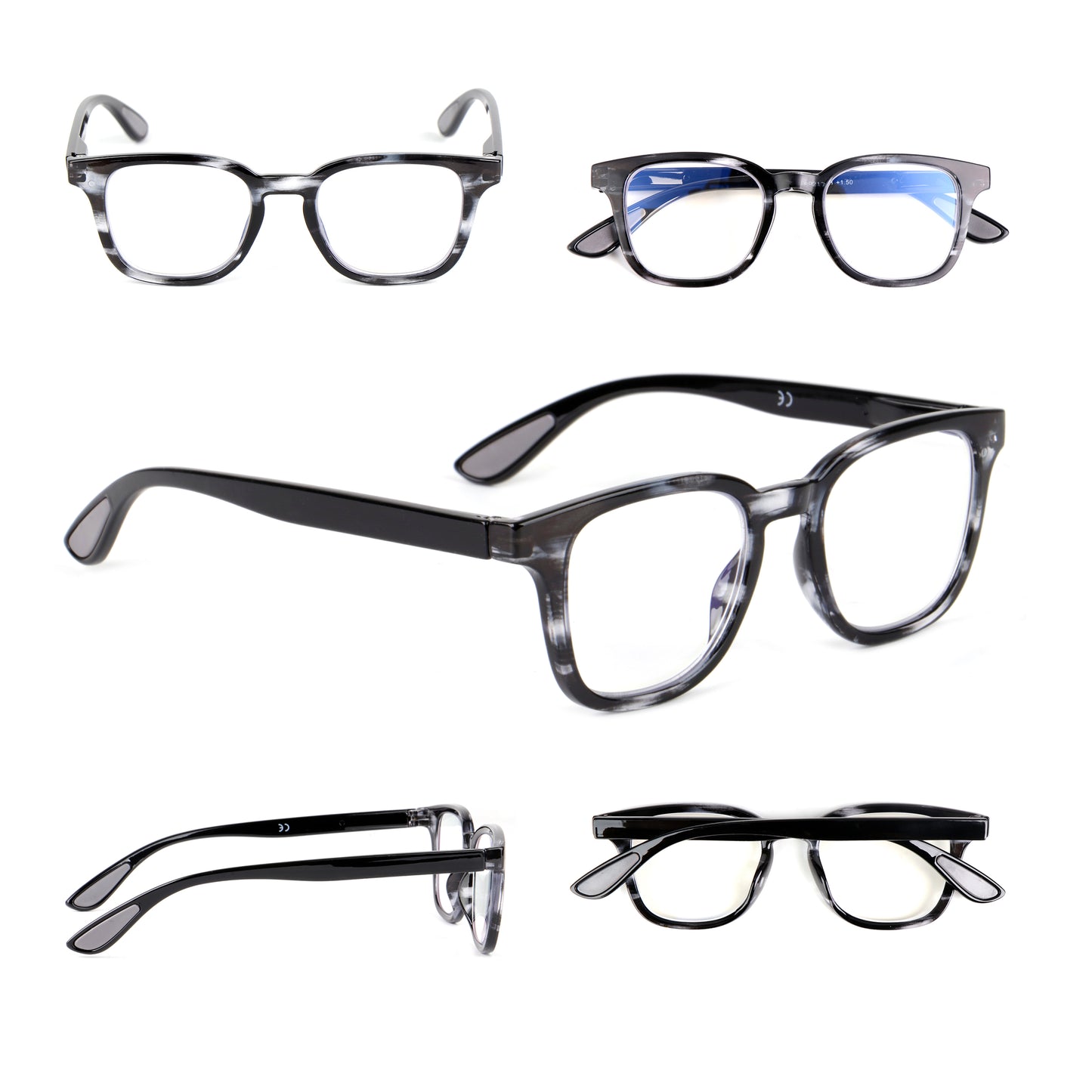 Oversized Oval Retro Men Woman's Stylish Classic Design Reading Glasses with Spring Hinges DX92