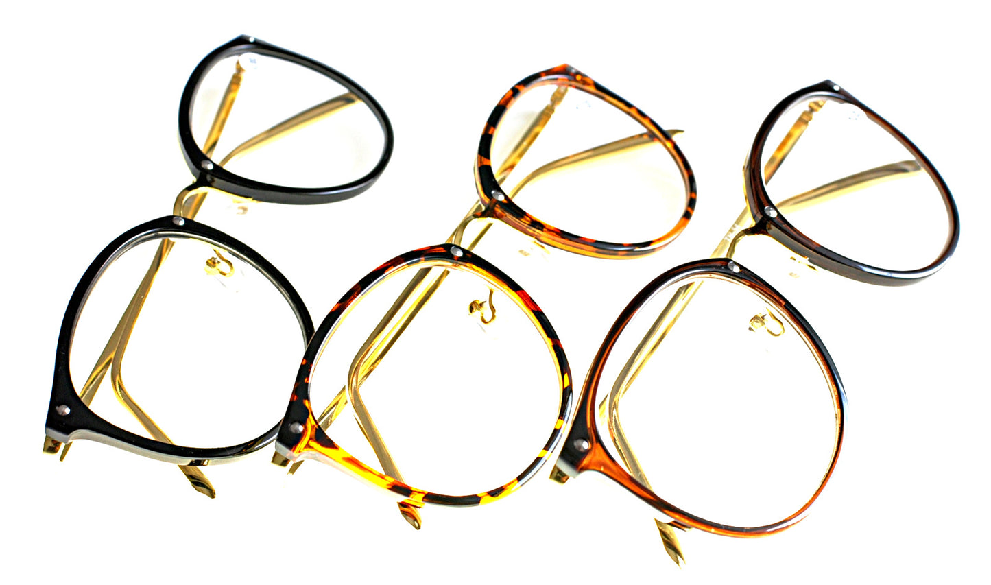 Oversized Metal Frame Reading Glasses - Model TN54