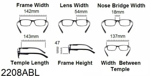 Anti Blue Light Eyeglasses Oversized - Model 2208ABL