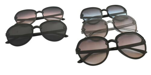 Oversized Fashion Tinted Sunglasses Womens Oval/Round UV400 in 5 Colours S9901