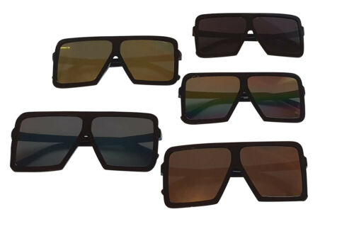 Square Oversized Mirrored Sunglasses Womens UV400 Super-Lite in 5 Colours S9786