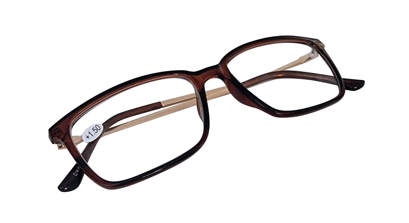 Slim Metal Arm Unisex Reading Glasses - Model DX4