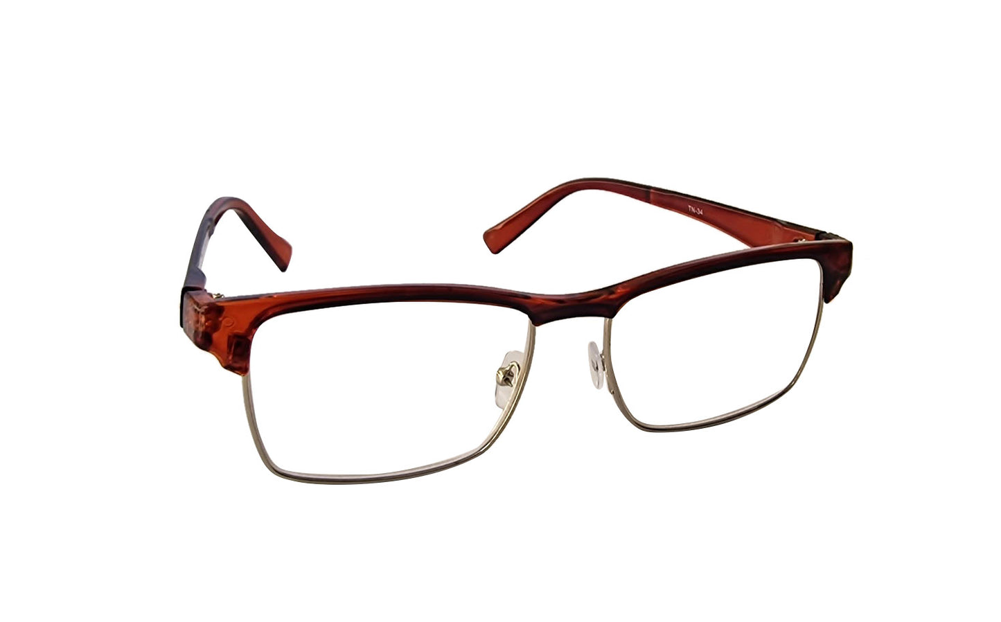 Classic Half Frame Browline Reading Glasses - Model TN34