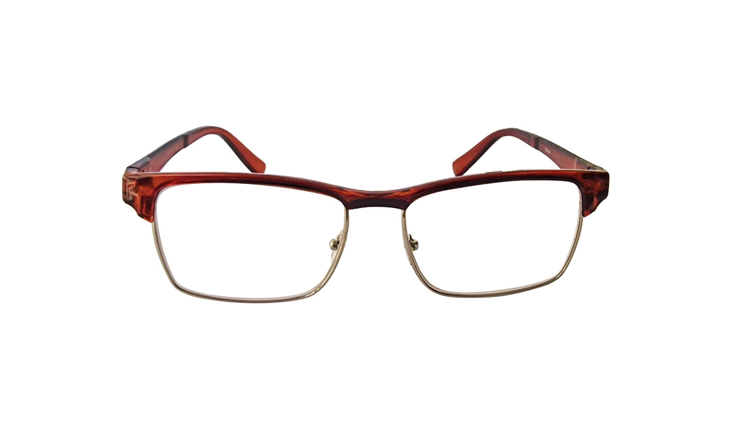 Classic Half Frame Browline Reading Glasses - Model TN34