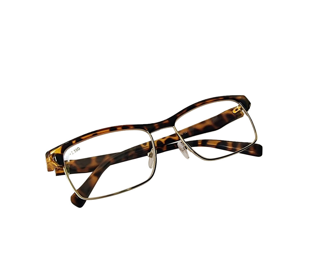 Classic Half Frame Browline Reading Glasses - Model TN34