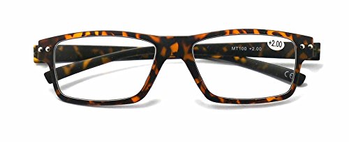 MT100  Super-Slim Metal Hinged Reading Glasses - Model MT100