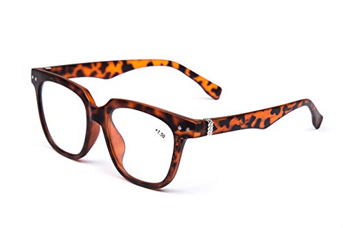 TN08 Fashion Bling Geek/Nerd Oversized Reading Glasses