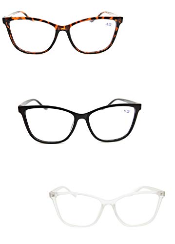 Cat Eye Reading Glasses Retro Metal Hinges - Model DX63