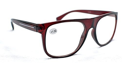 Retro Big Frame Reading Glasses with Metal Hinges - Model TN09