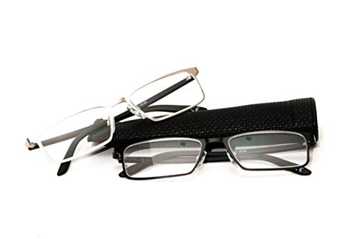 Stainless Steel Frame Reading Glasses - Model MT101