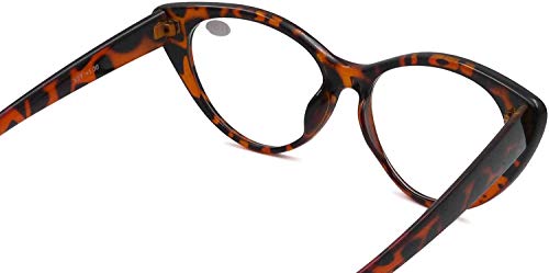 Stylish Cat Eye Fashion Reading Glasses with Metal Hinges - Model X2