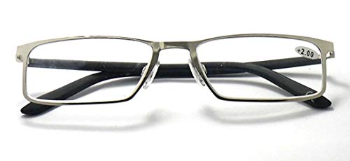 Stainless Steel Frame Reading Glasses - Model MT101