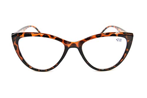 Cat Eye Reading Glasses Bling Retro  Metal Hinges - Model DX64