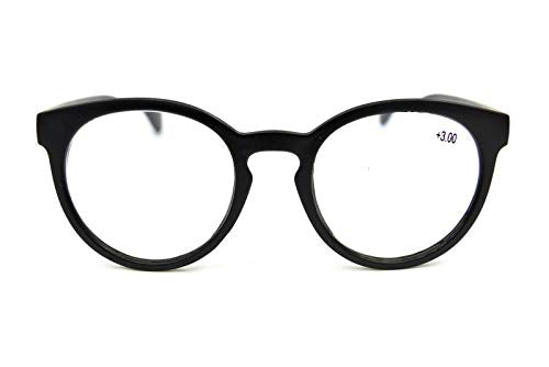 Oval Oversized Reading Glasses Metal Hinges 3 Colours - Model DX62