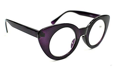 Retro Cat Eye Round Lens Reading Glasses - Model MT62