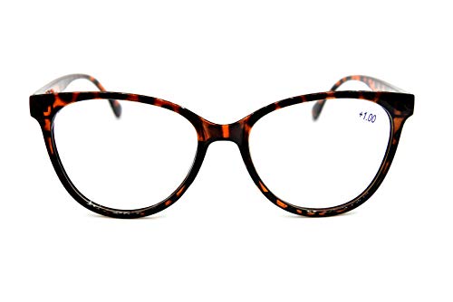 Cat Eye Oversized Reading Glasses  1950/60s Metal Hinges - Model DX61