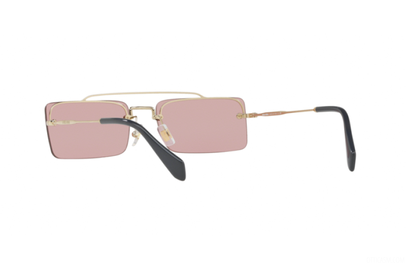 Miu Miu Sunglasses MU 59TS - ZVN9G1 Pale Gold Frame Light Violet lens