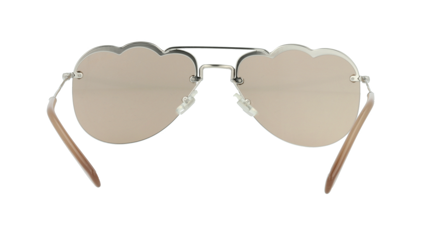 MIU MIU MU56US 1BC176 BROWN SUNGLASSES