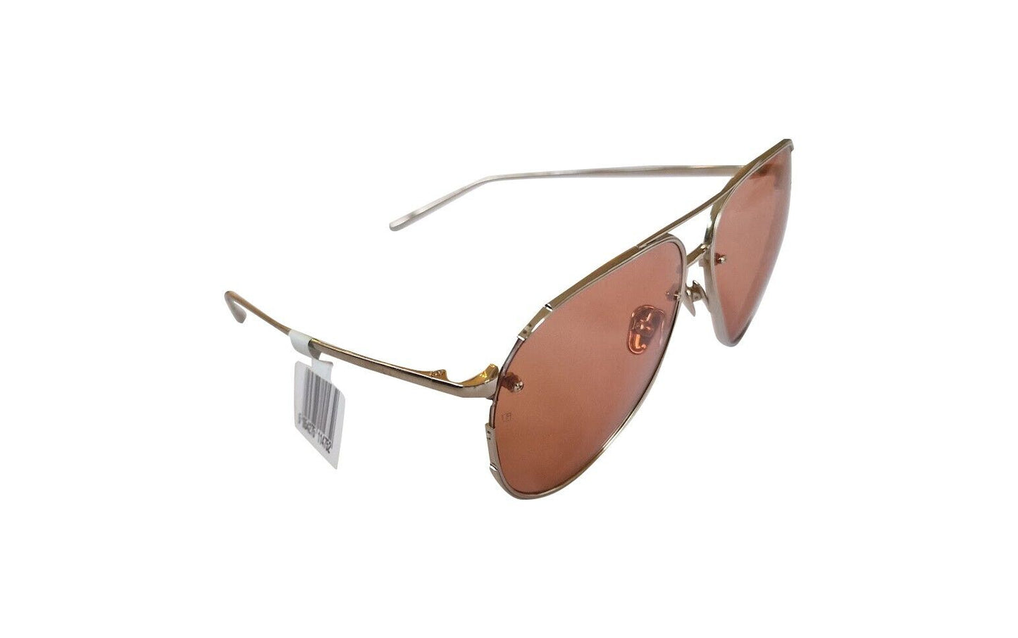 LINDA FARROW Russo 18ct rose gold-plated titanium Frame Sunglasses (No Case)