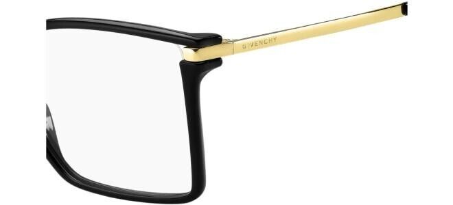 Givenchy GV 0110 Eyeglasses in Shiny Black & Gold