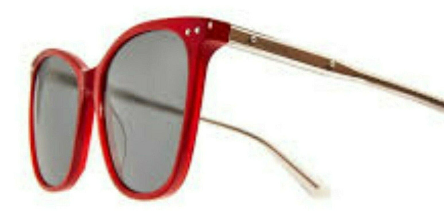 Bottega Veneta BV0079S 003 Polarised Sunglasses in Red & Gold