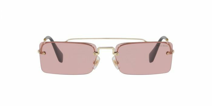 Miu Miu Sunglasses MU 59TS - ZVN9G1 Pale Gold Frame Light Violet lens