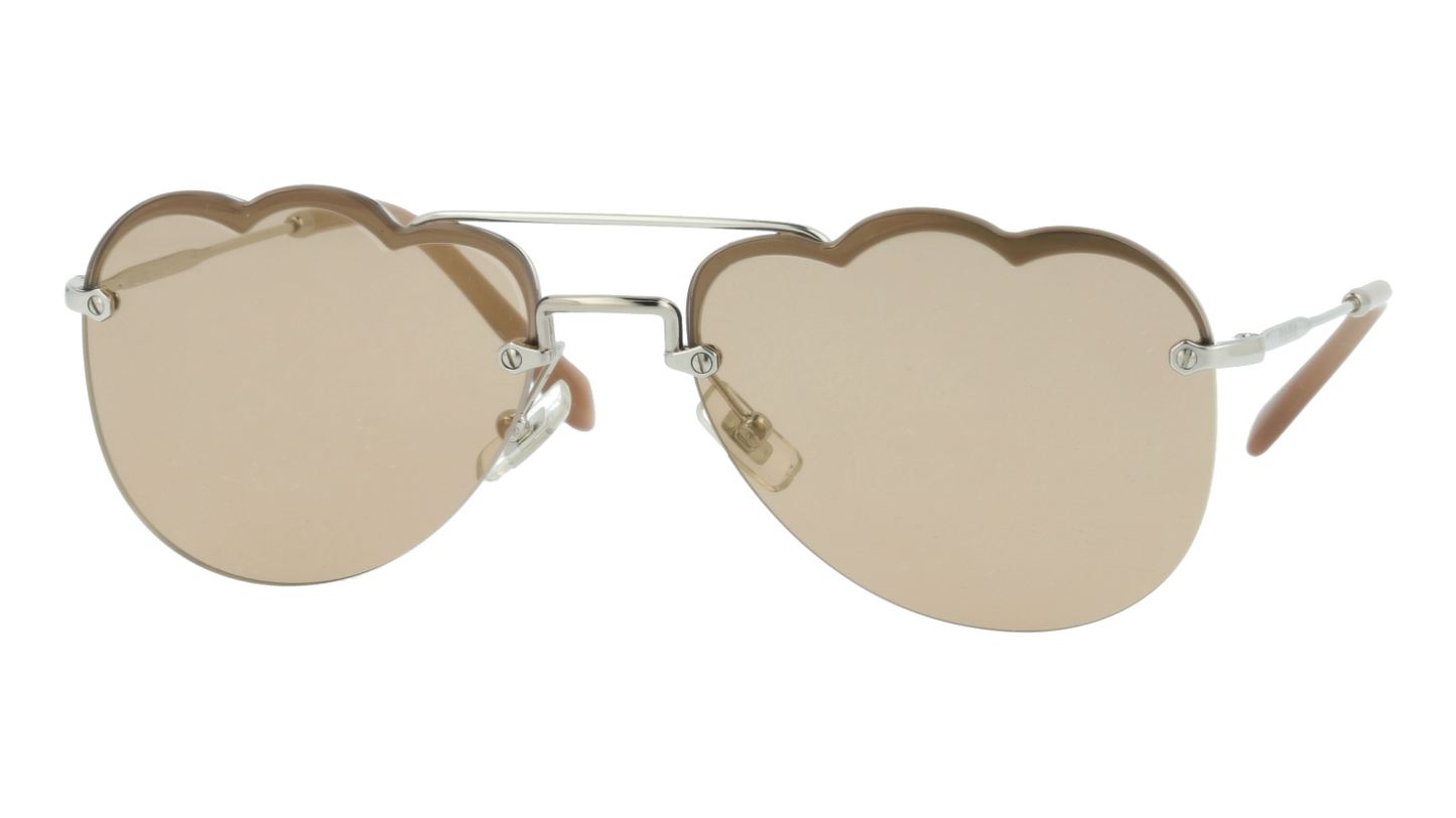 MIU MIU MU56US 1BC176 BROWN SUNGLASSES