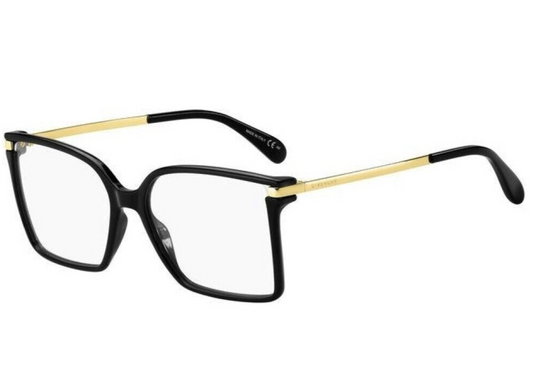 Givenchy GV 0110 Eyeglasses in Shiny Black & Gold