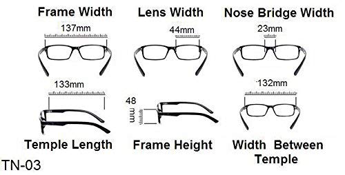 Oval Round Lens Unisex Reading Glasses - Model TN03