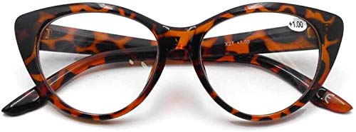 Stylish Cat Eye Fashion Reading Glasses with Metal Hinges - Model X2