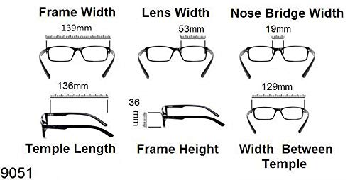 Stylish Retro Spring Hinged Reading Glasses - Model 90517