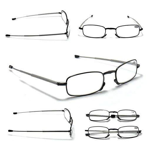 Telescopic Metal Alloy Folding Reading Glasses - MT151B