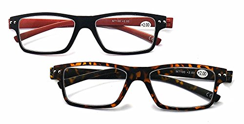 MT100  Super-Slim Metal Hinged Reading Glasses - Model MT100