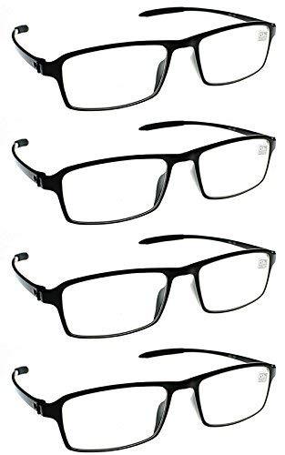 4 Pairs Super-Lite Bendable TR90 Material Reading Glasses - Model RG45