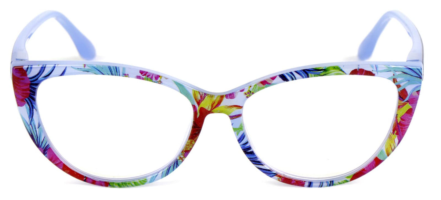 Cat Eye Funky Retro Colourful Reading Glasses Women with Spring Hinges DX94