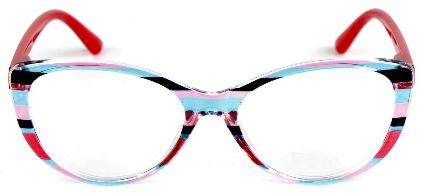 Cat Eye Funky Retro Colourful Reading Glasses Women with Spring Hinges DX96