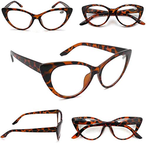 Stylish Cat Eye Fashion Reading Glasses with Metal Hinges - Model X2