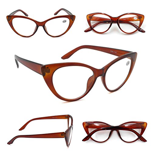 Stylish Cat Eye Fashion Reading Glasses with Metal Hinges - Model X2