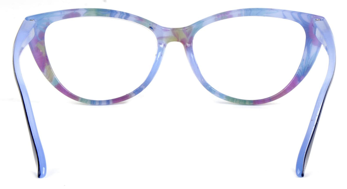 Cat Eye Funky Retro Colourful Reading Glasses Women with Spring Hinges DX94